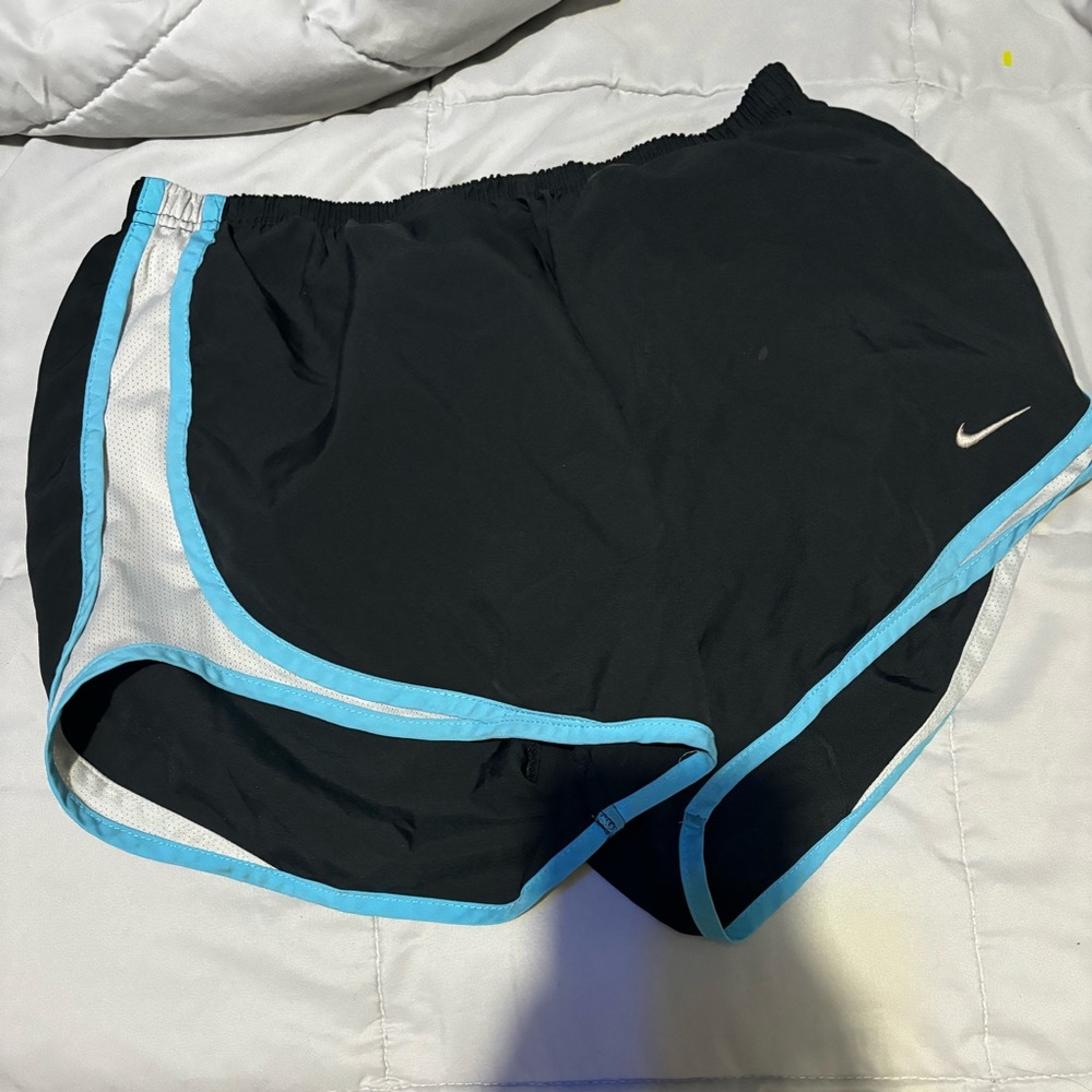 Nike Black and Blue Women's Shorts Size: M